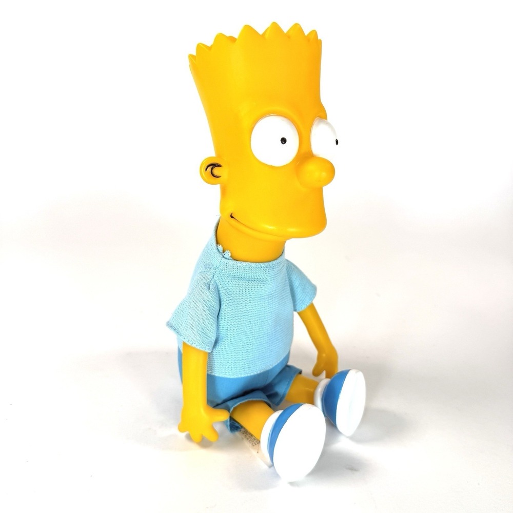 Vintage Bart Simpson Plush Vinyl Doll 11" Matt Groening Fox TV Show Collectible